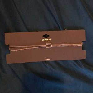 Silver choker from Express.